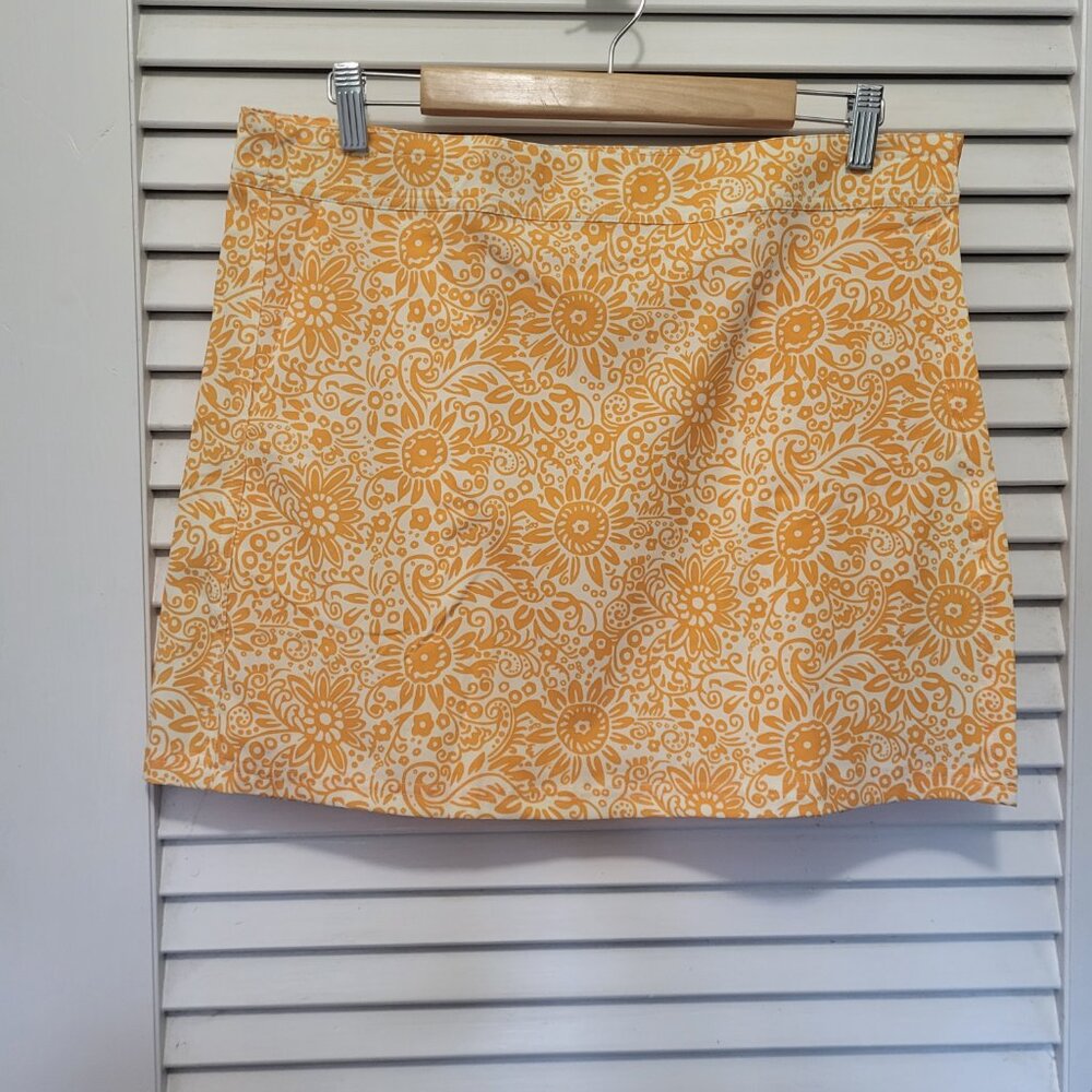 RipSkirt Hawaii Skirt Large 12- 14 Yellow Tuscan Sunflower Length 1 NWT